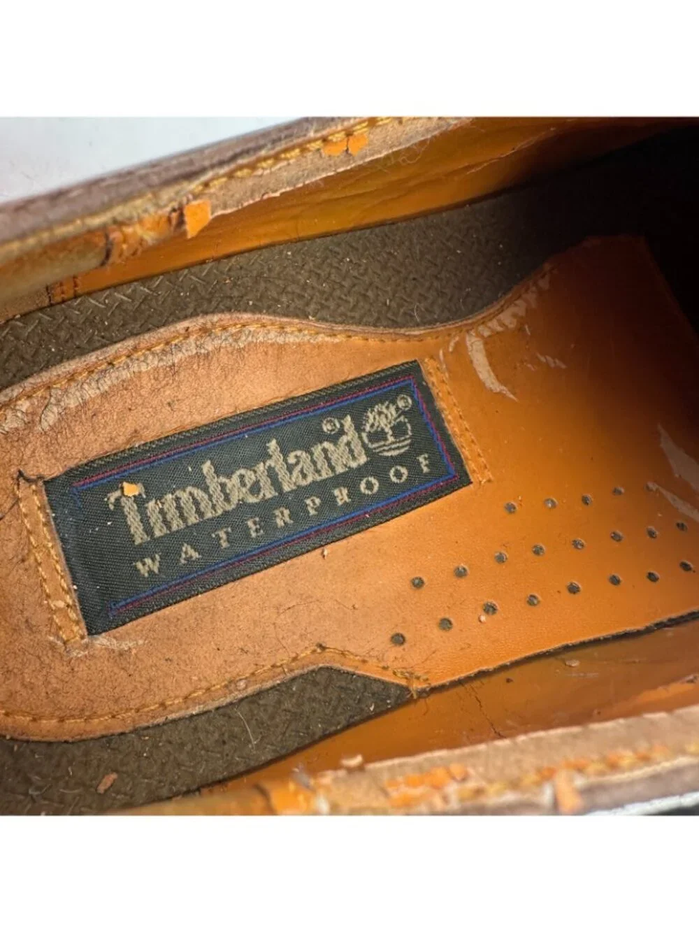 Timberland Waterproof Men Size 12M 95040 Brown Leather Casual Derby Shoes